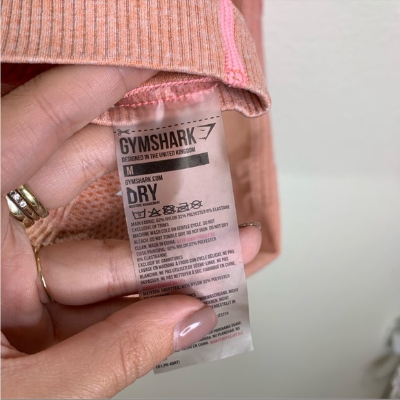 Gymshark Seamless Ombre Pink/Orange Leggings Size Medium - Picture 5 of 8